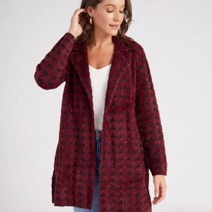 Liverpool Burgundy and Black Casual Jacket